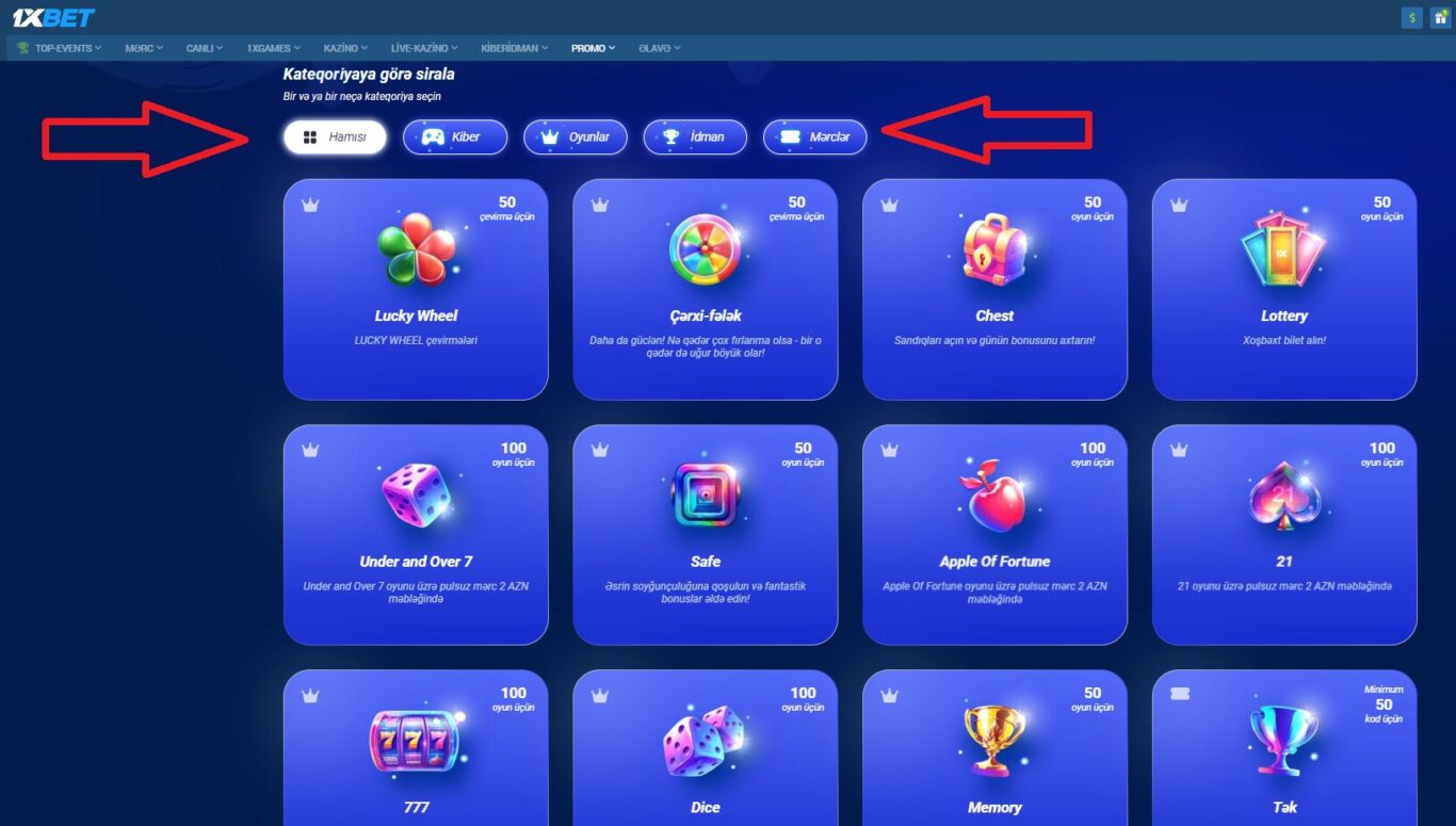 1xBet Bonusu Bol-bol – Promo Kod Mağazasına Qısa Bir Baxış